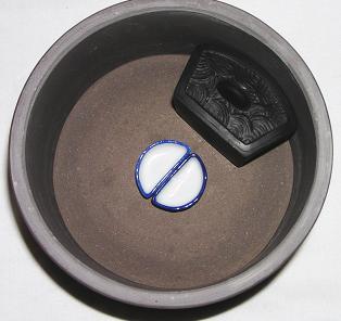 画像: コオロギ用、水入れ〔半月〕M“陶器製”2個セット